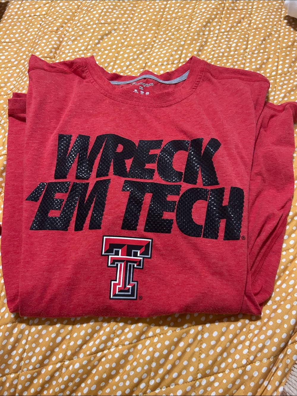 Champion Red 'Wreck 'Em Tech' Graphic Short-Sleeve Shirt